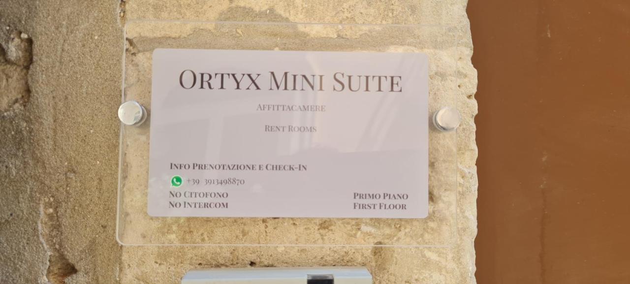 Ortyx Mini Suite Συρακούσες Εξωτερικό φωτογραφία